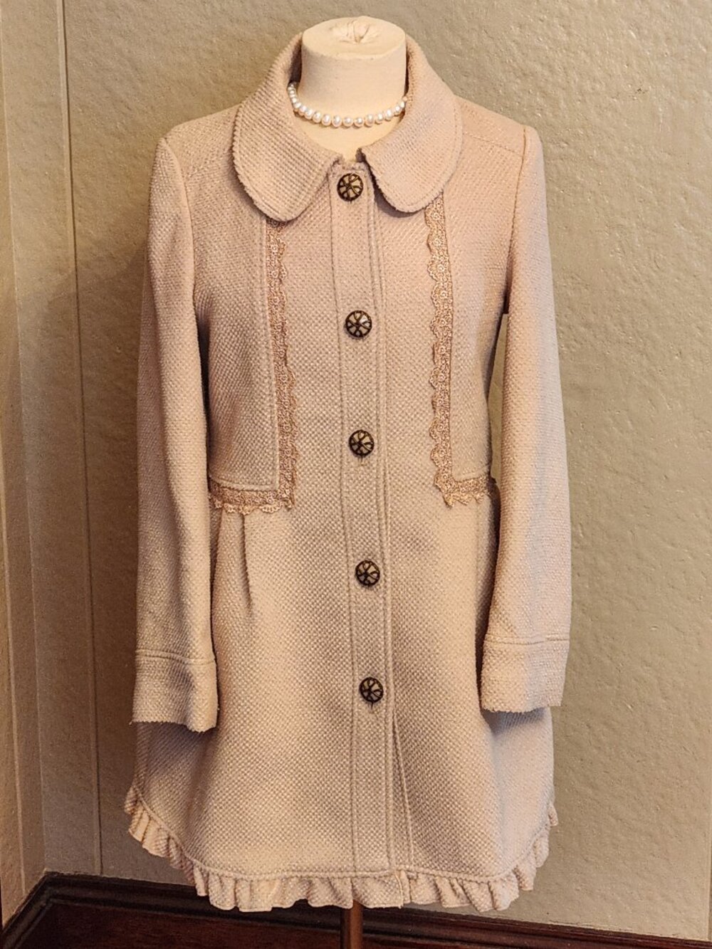 Coquette axes femme coat lace balletcore romantic vintage style jacket